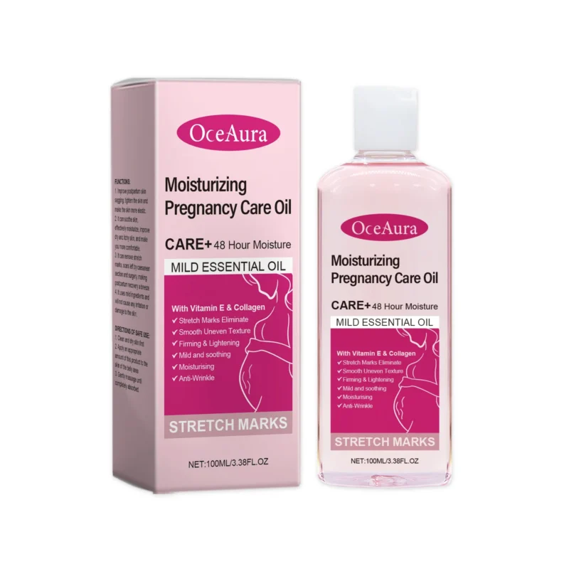 OceAura Moisturizing Postpartum Care Oil 100ml for reducing stretch marks and improving skin elasticity