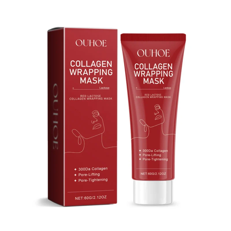 OUHOE Red Lactose Collagen Peel Off Mask Hydrating Firming Anti-Wrinkle