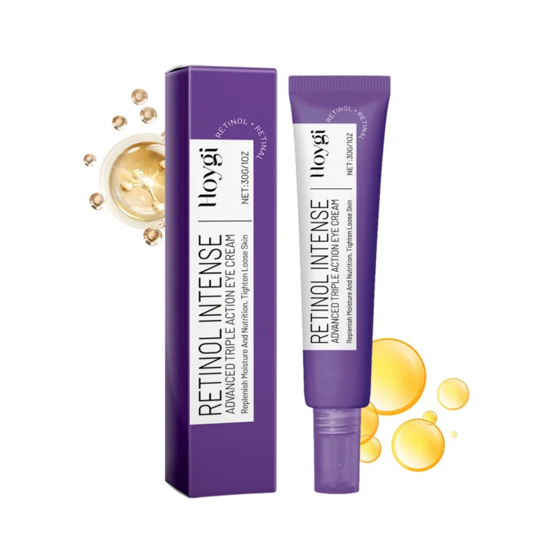 Hoygi Retinol Triple Action Eye Cream 30g for anti-wrinkle, firming, and dark circle reduction