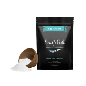 OceAura Sea Salt Foot Soak with Rosemary and Mint for Relaxation and Body Contouring