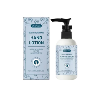 OceAura Shea Butter Hand Lotion with Sweet Almond Oil, Moisturizing & Non-Greasy