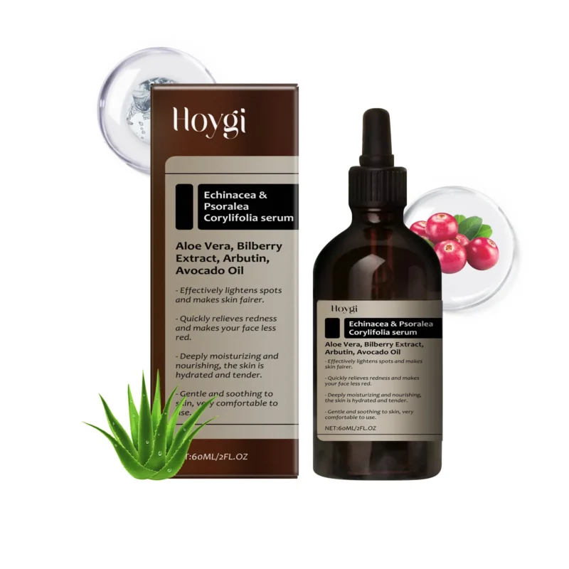 Hoygi Soothing Facial Serum with Bilberry Extract, Arbutin, and Avocado Oil for sensitive skin