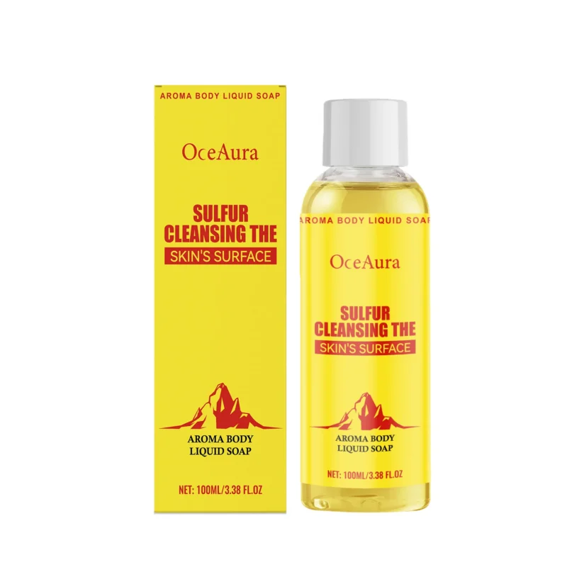 OceAura Sulfur Aroma Body Liquid Soap - Gentle Cleanser for Targeted Skin Care