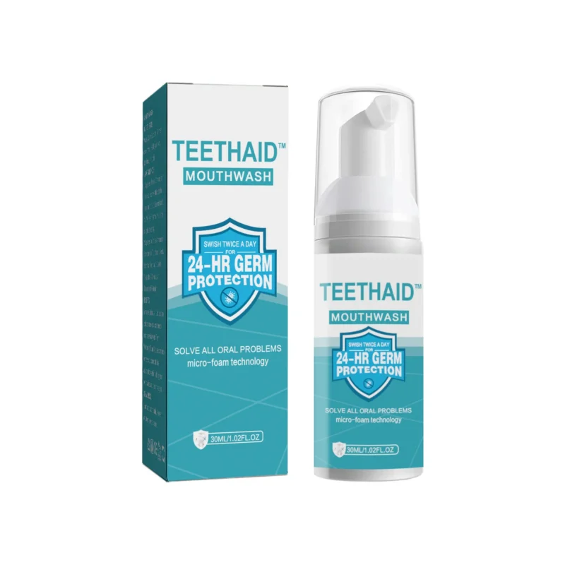EELHOE Teeth Whitening Foam Toothpaste in a 30ml bottle with micro-foam technology for deep cleaning and fresh breath