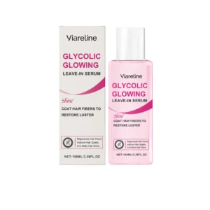 Viareline Leave-In Hair Serum 100ml bottle with pump for daily frizz control and shine