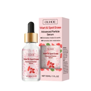 OUHOE Wart & Spot Erase Advanced Particle Serum with Salicylic Acid for Gentle Mole and Wart Removal