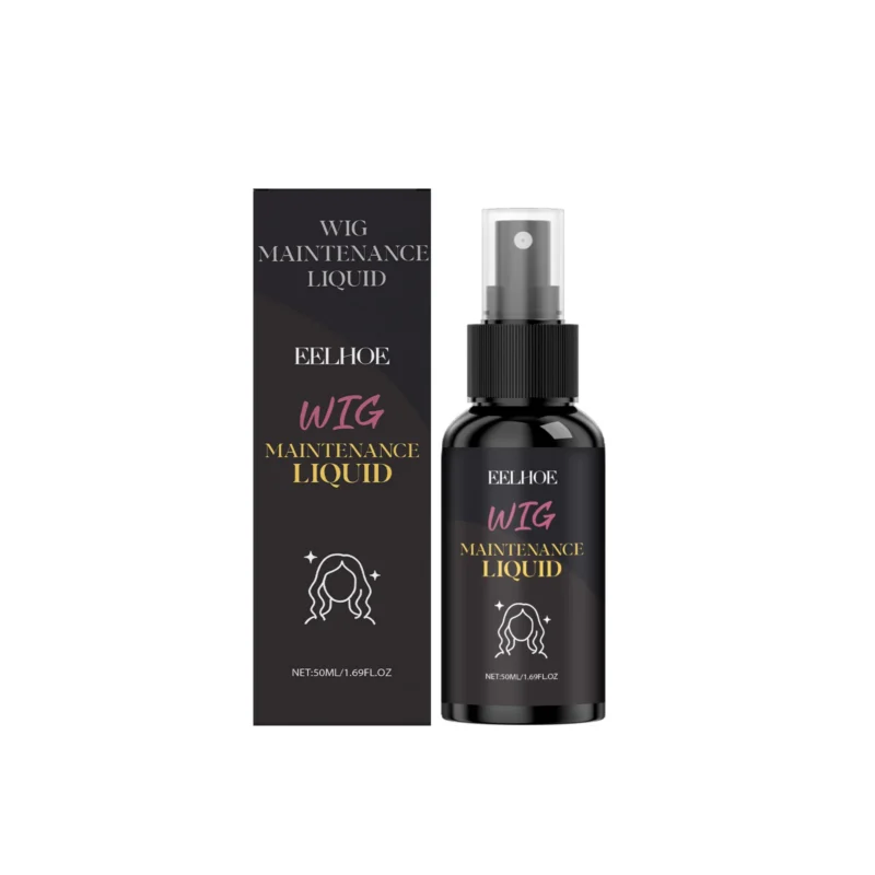 EELHOE Wig Volumizing Spray 50ml for frizz control, adding volume, and smoothing synthetic wigs with a gentle formula.